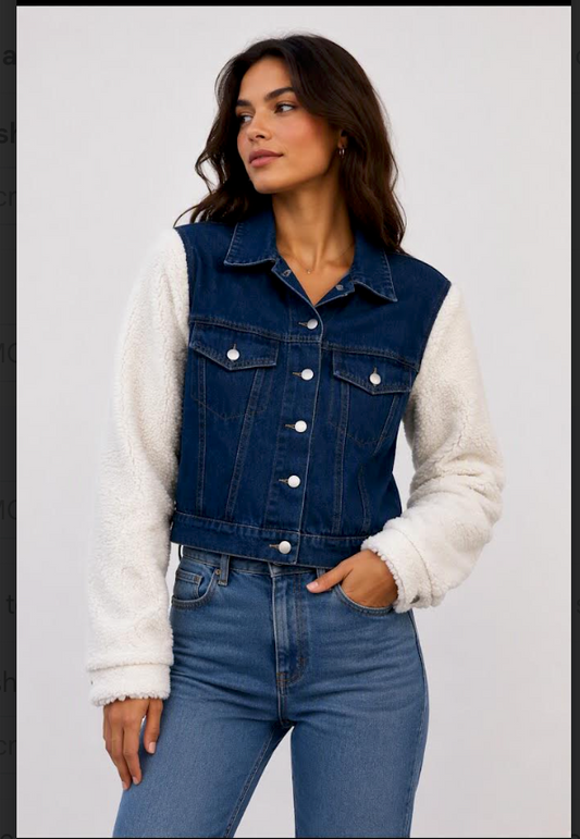 Denim Sherpa Jacket